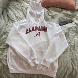 White and maroon Alabama hoodie
